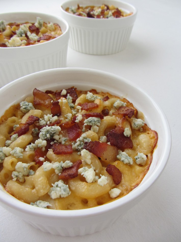 Macaroni and Cheese with Bacon and Blue Cheese